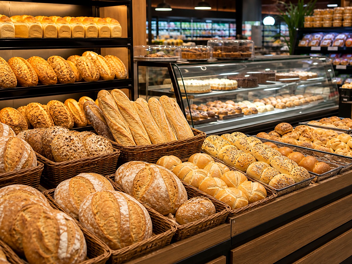 Pães e produtos de padaria